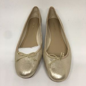 New Gold ballerina ballet flats shoes size 6.5